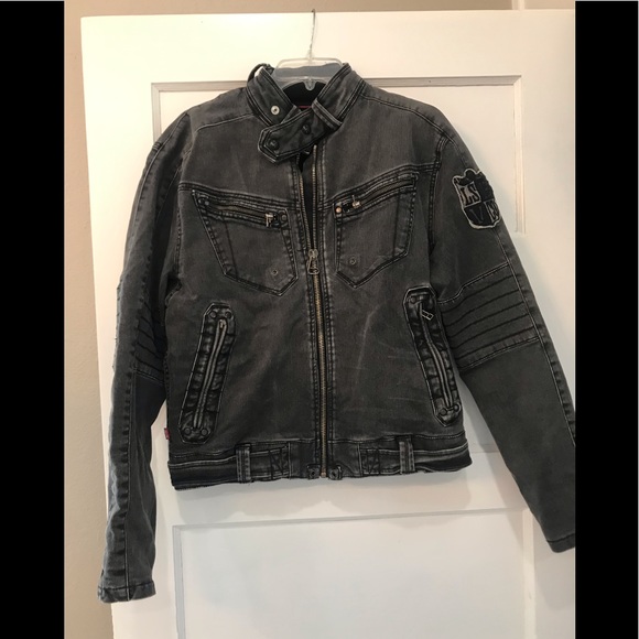 Levi’s grunge/biker Jean jacket